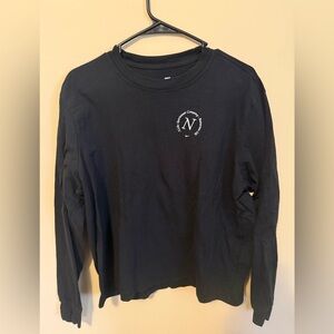 Nike Black Loose Fit Long Sleeve Tee
